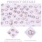 60pcs 9~10mm Rose Lampwork Beads Gold Sand Glass Beads Handmade Flower Glass Beads Round Loose Beads for Rosary Making Jewelry Craft Making with 1.5~2mm Hole - White